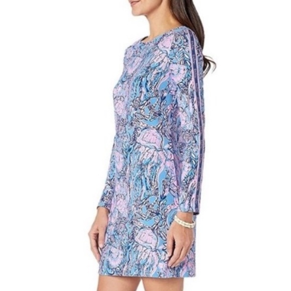 LILLY PULITZER Beline Dress In Lapis Lazuli Horseshoe Bay size XS - Picture 1 of 11